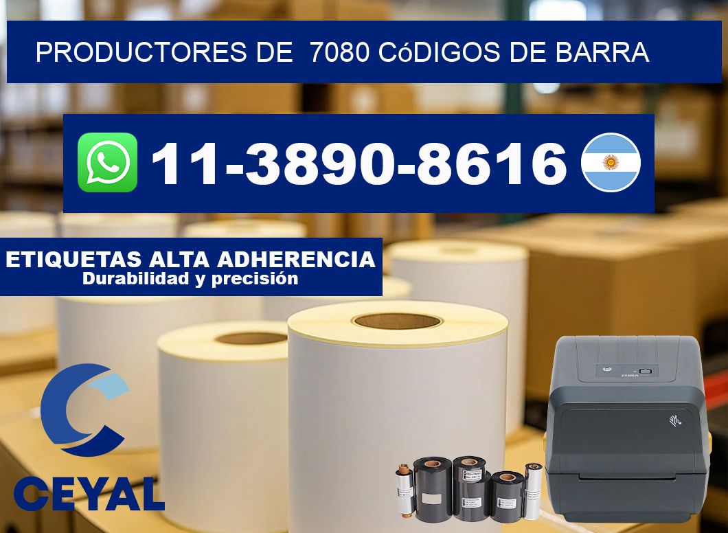 productores de 7080 códigos de barra