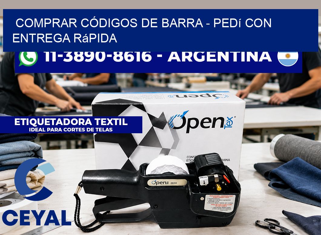 COMPRAR CÓDIGOS DE BARRA - Pedí con entrega rápida