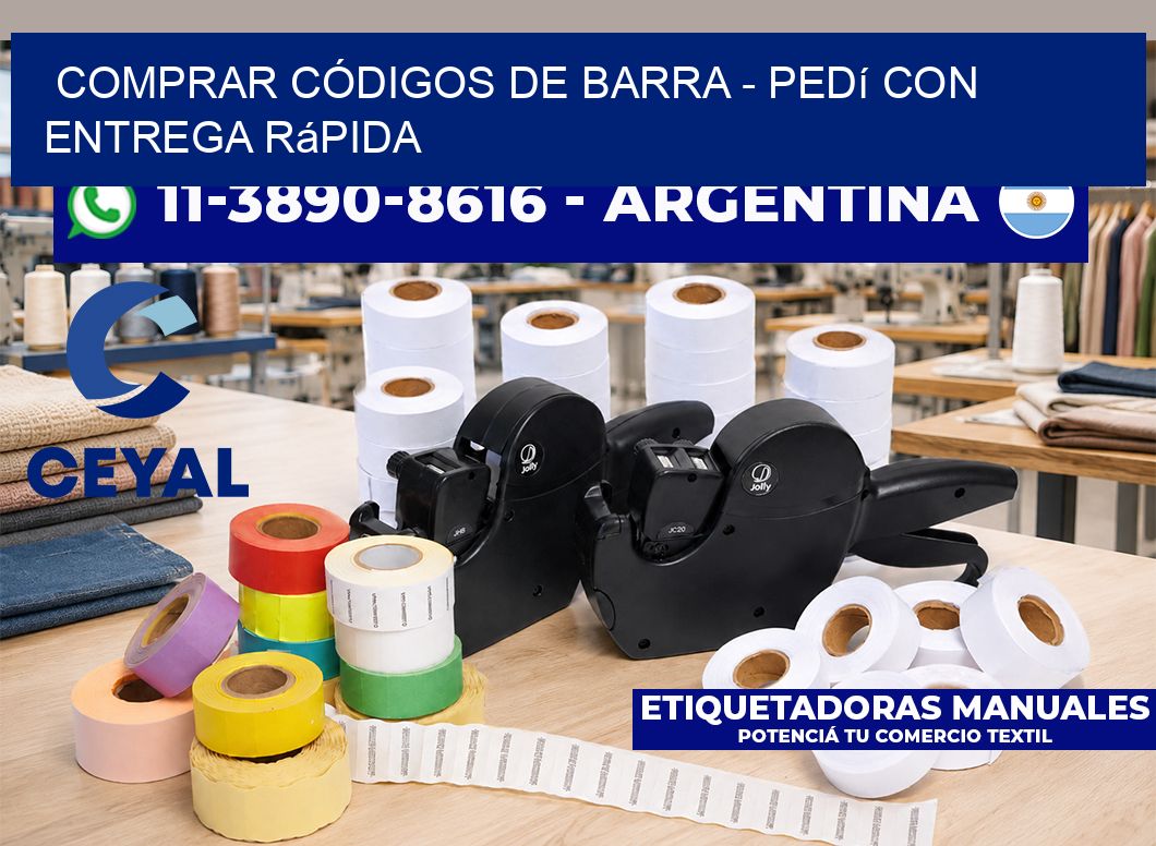 COMPRAR CÓDIGOS DE BARRA - Pedí con entrega rápida