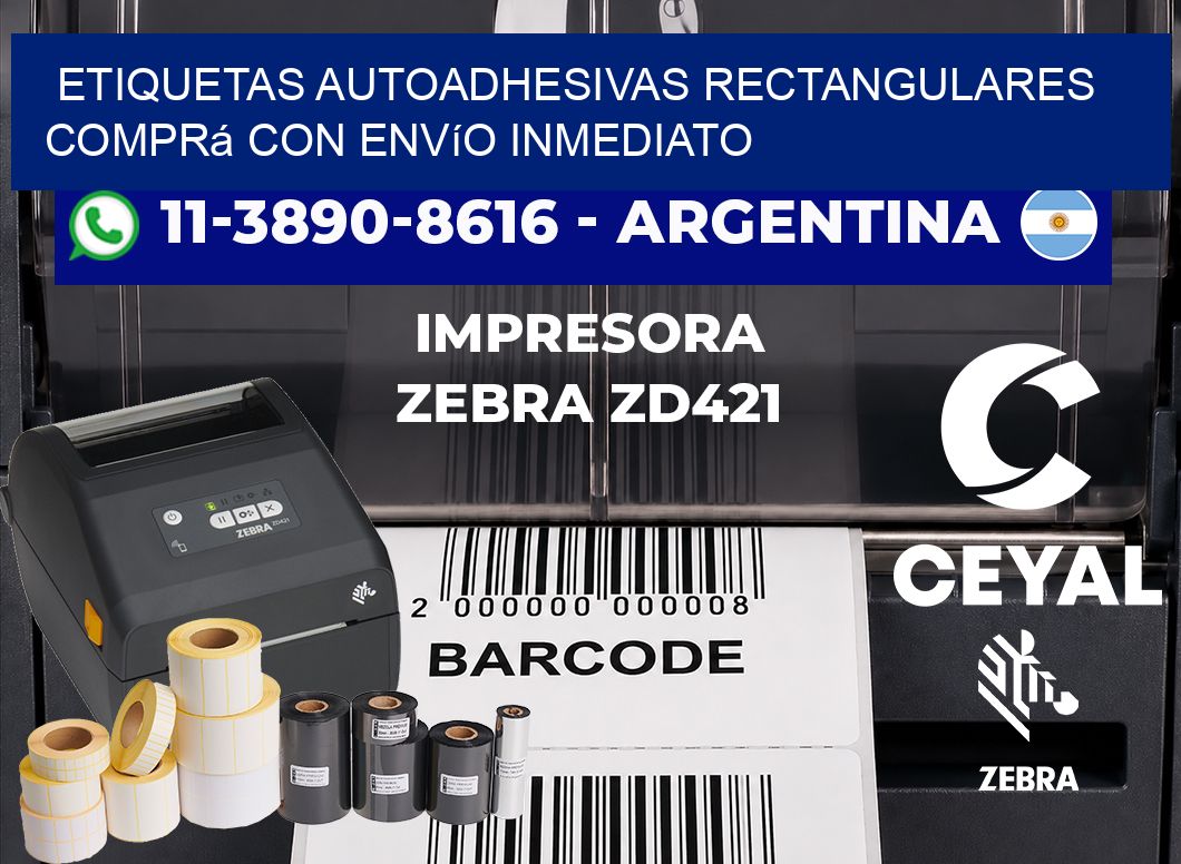 ETIQUETAS AUTOADHESIVAS RECTANGULARES Comprá con envío inmediato