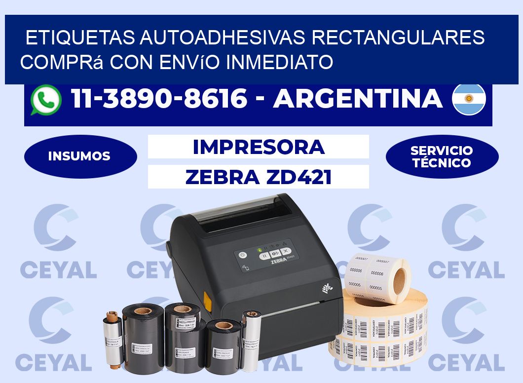 ETIQUETAS AUTOADHESIVAS RECTANGULARES Comprá con envío inmediato