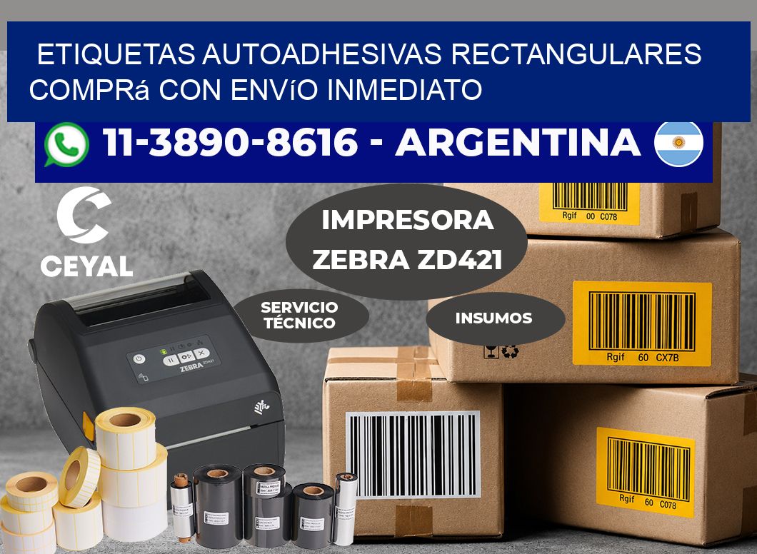 ETIQUETAS AUTOADHESIVAS RECTANGULARES Comprá con envío inmediato