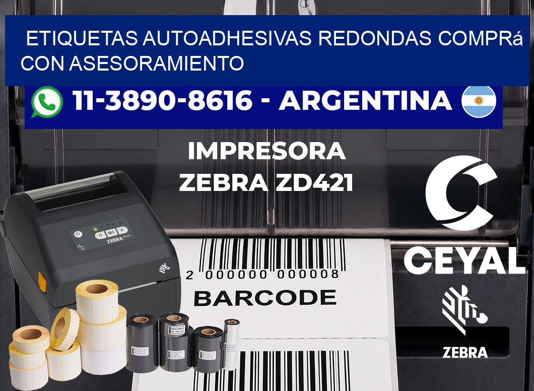 ETIQUETAS AUTOADHESIVAS REDONDAS Comprá con asesoramiento