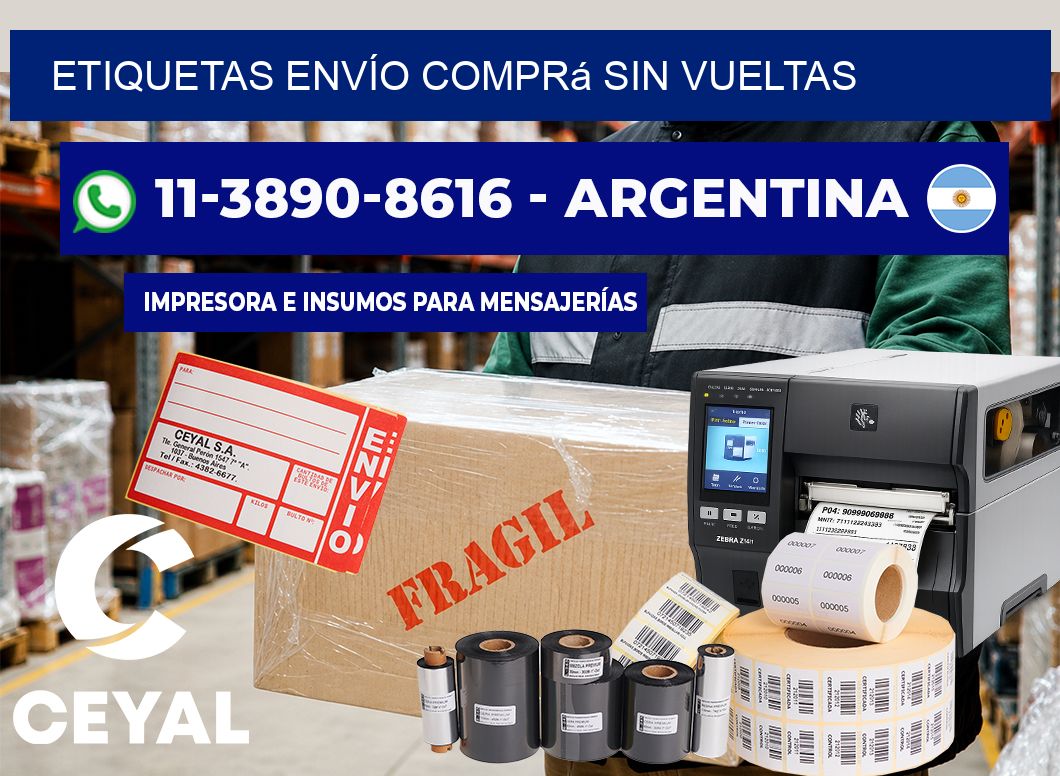 ETIQUETAS ENVÍO Comprá sin vueltas