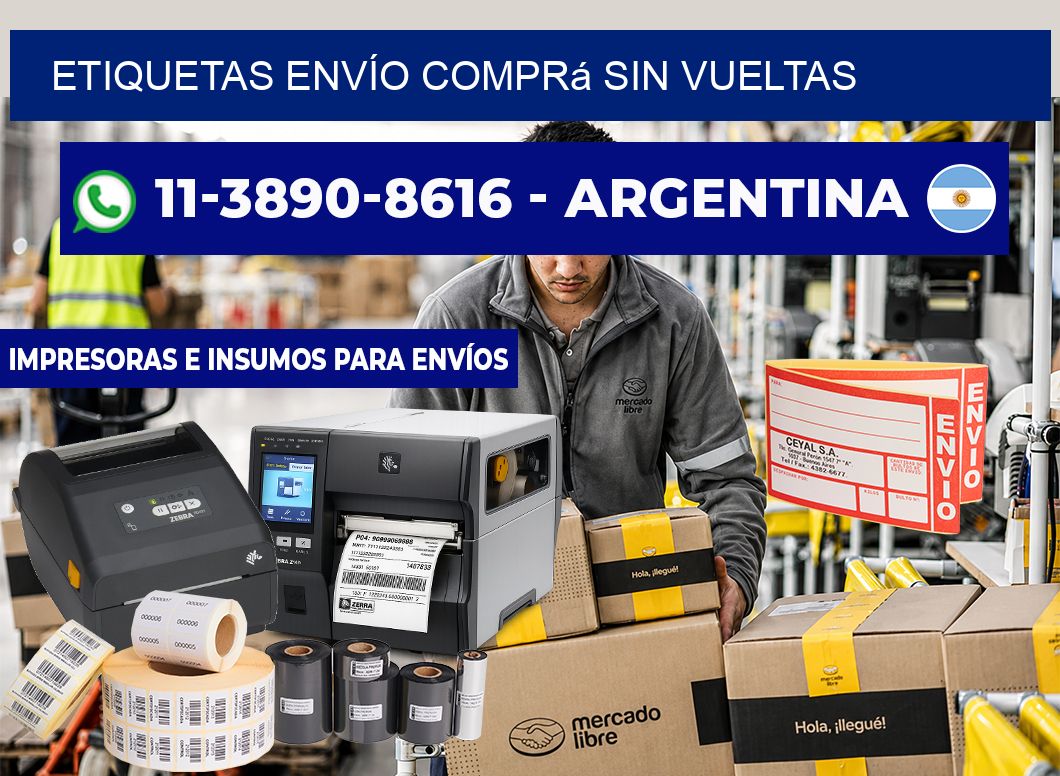 ETIQUETAS ENVÍO Comprá sin vueltas