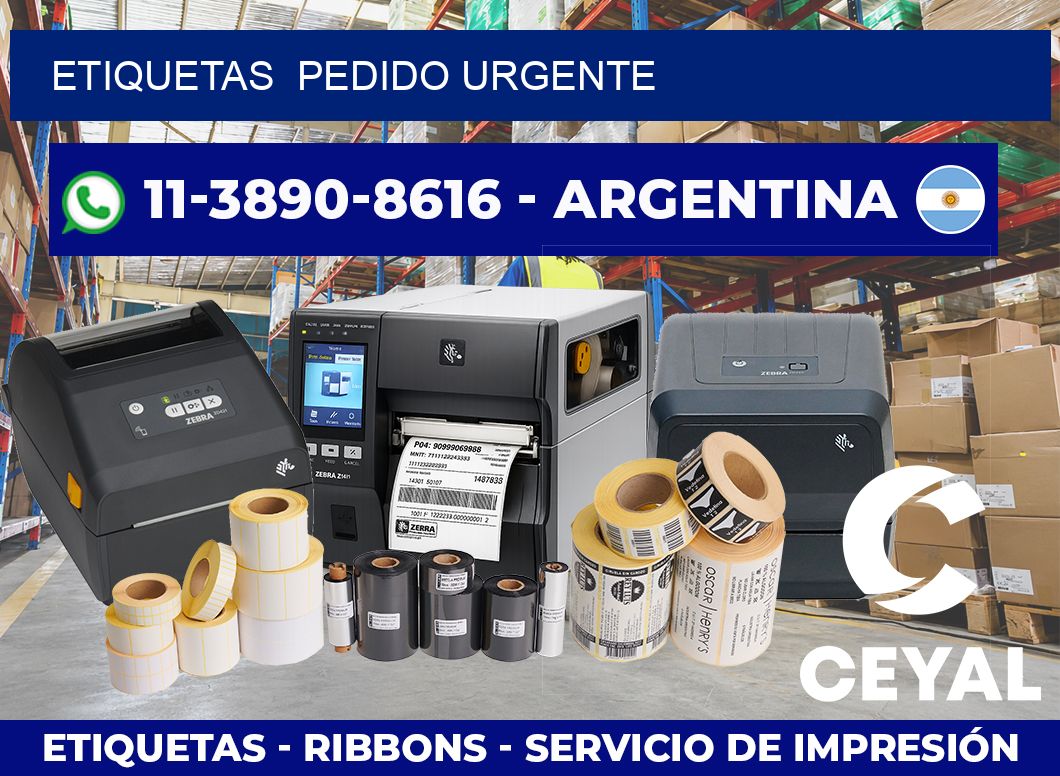 ETIQUETAS  Pedido urgente