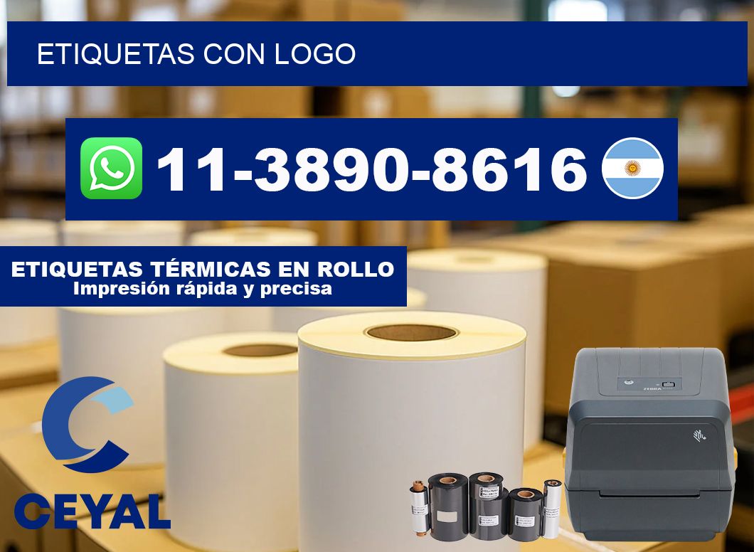 ETIQUETAS con logo
