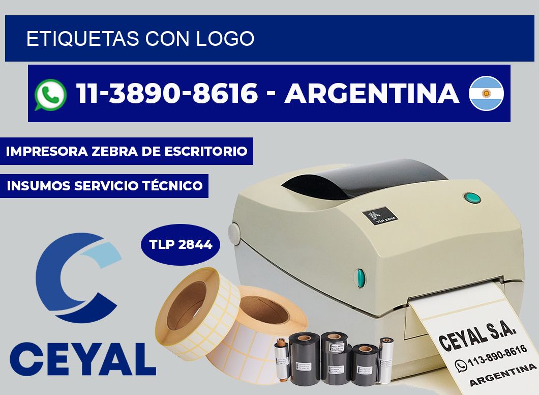 ETIQUETAS con logo