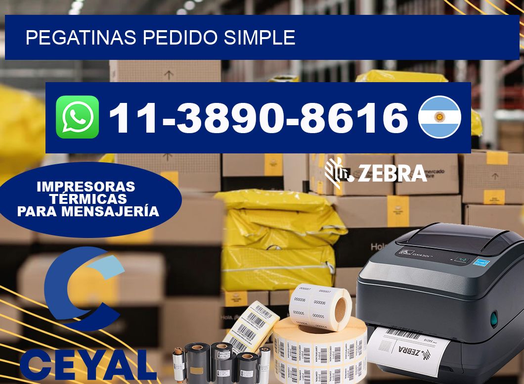 PEGATINAS Pedido simple