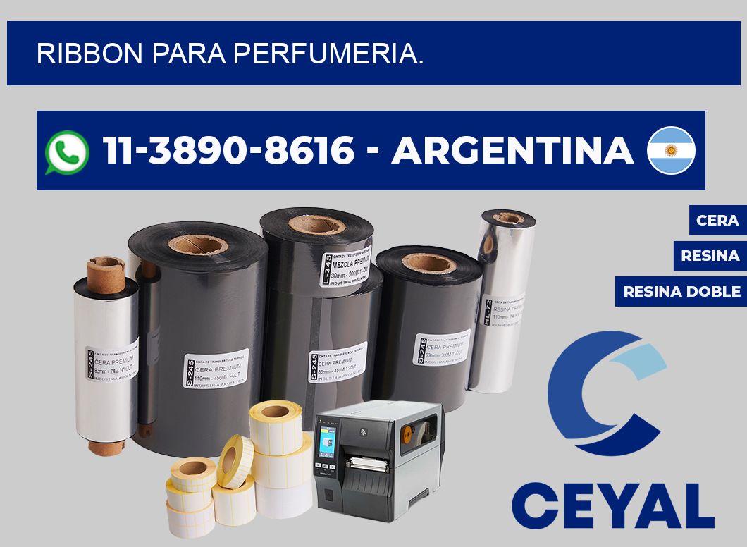 RIBBON PARA PERFUMERIA.