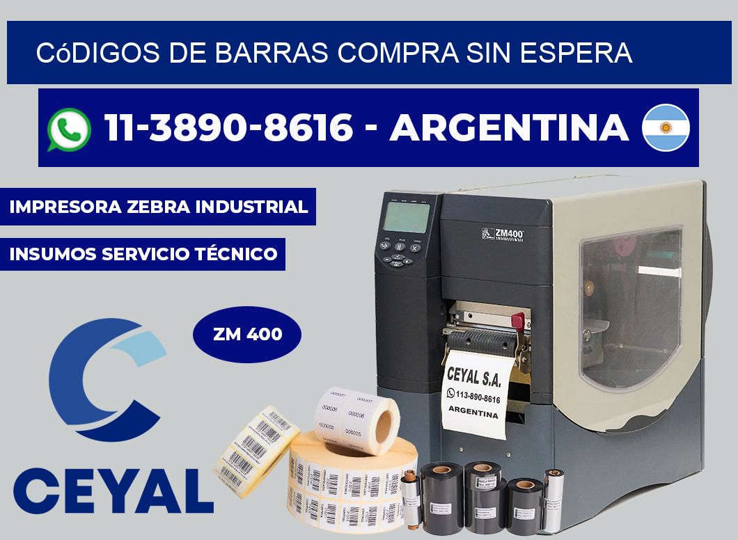 códigos de barras Compra sin espera