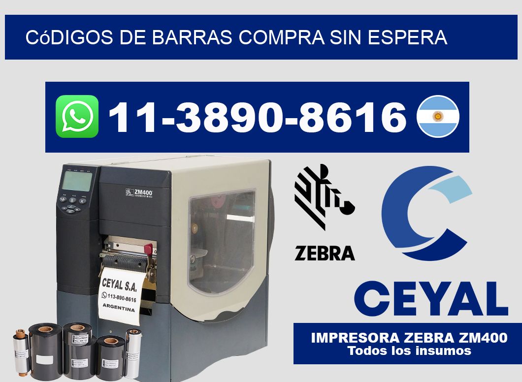 códigos de barras Compra sin espera