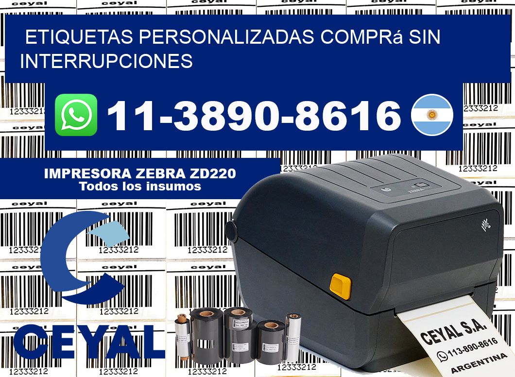 etiquetas personalizadas Comprá sin interrupciones