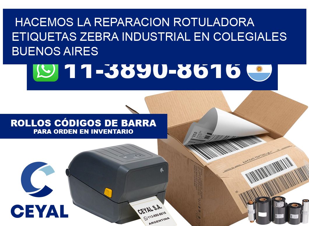 hacemos la reparacion rotuladora etiquetas zebra industrial en Colegiales  Buenos Aires