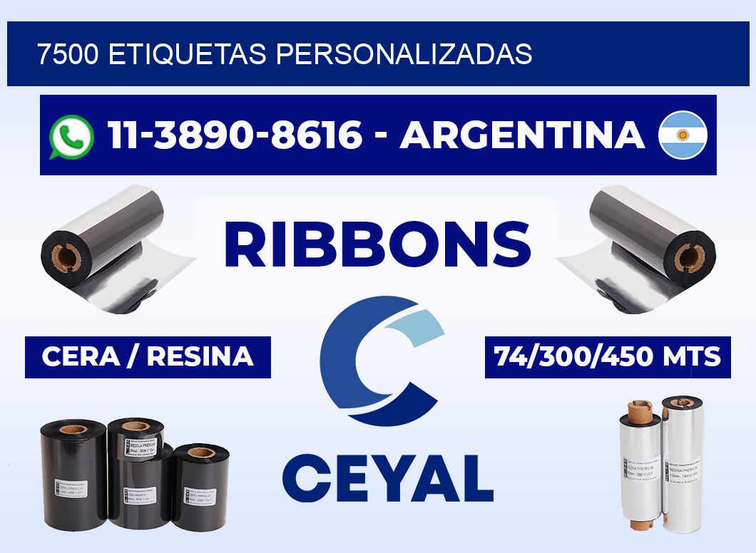 7500 ETIQUETAS PERSONALIZADAS