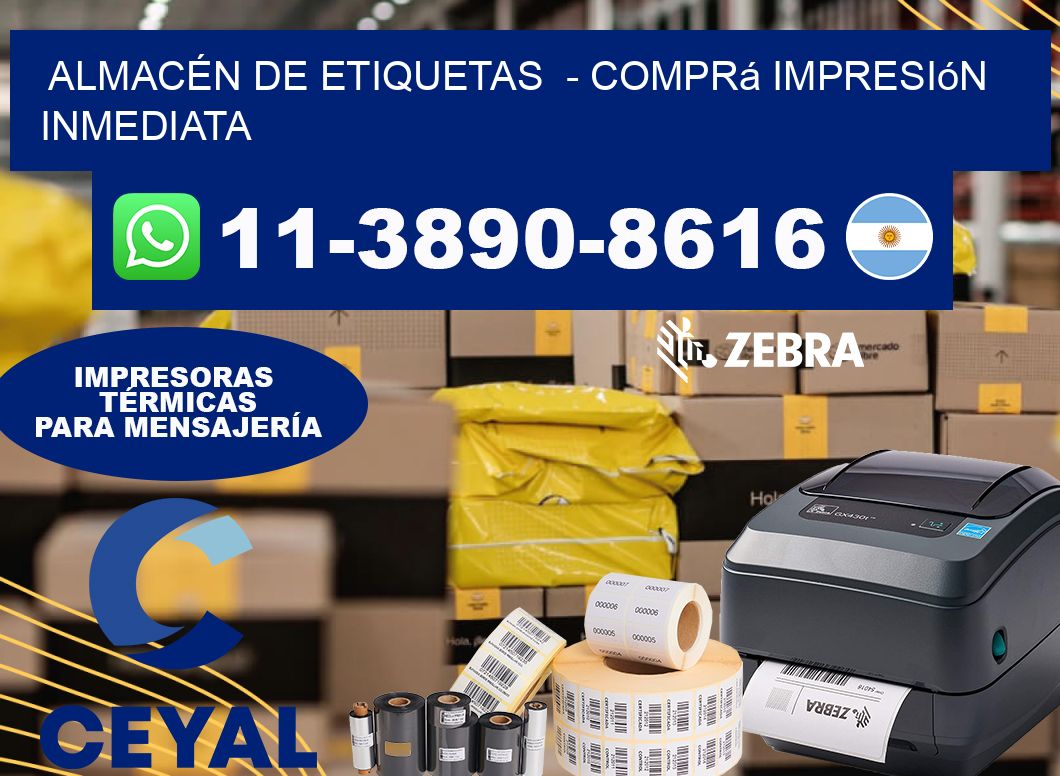 ALMACÉN DE ETIQUETAS  – Comprá impresión inmediata