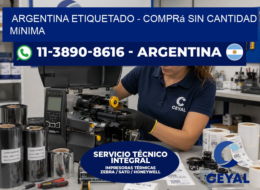 ARGENTINA ETIQUETADO - Comprá sin cantidad mínima