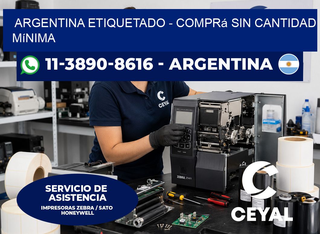 ARGENTINA ETIQUETADO – Comprá sin cantidad mínima