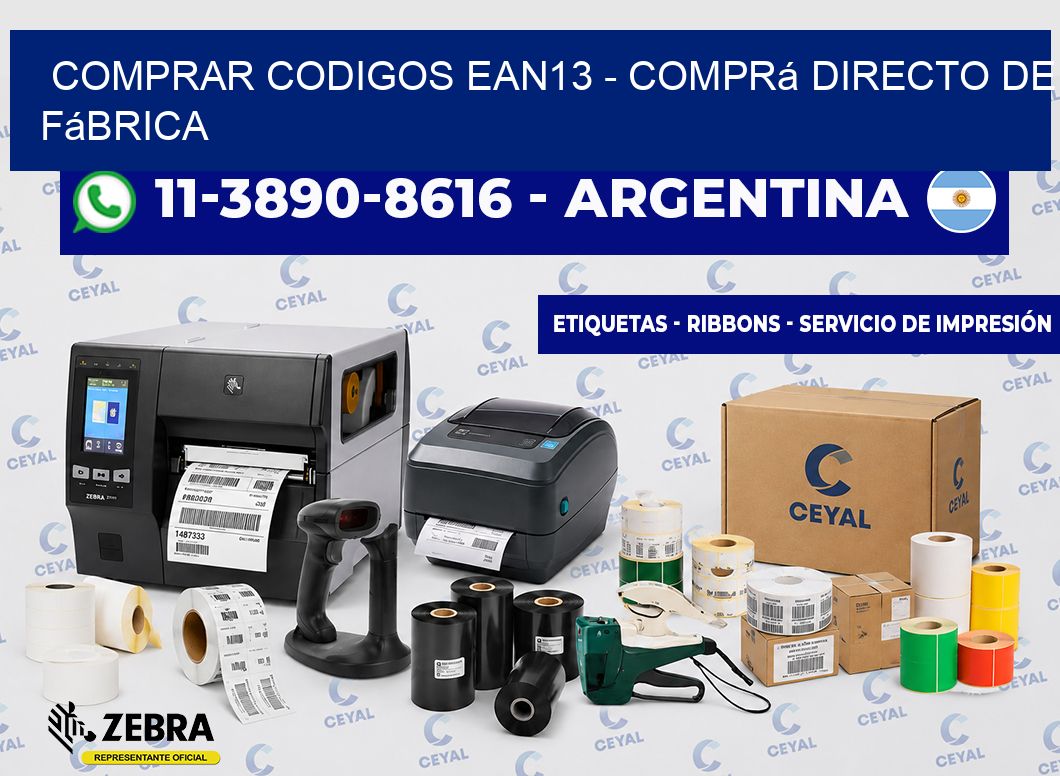 COMPRAR CODIGOS EAN13 - Comprá directo de fábrica