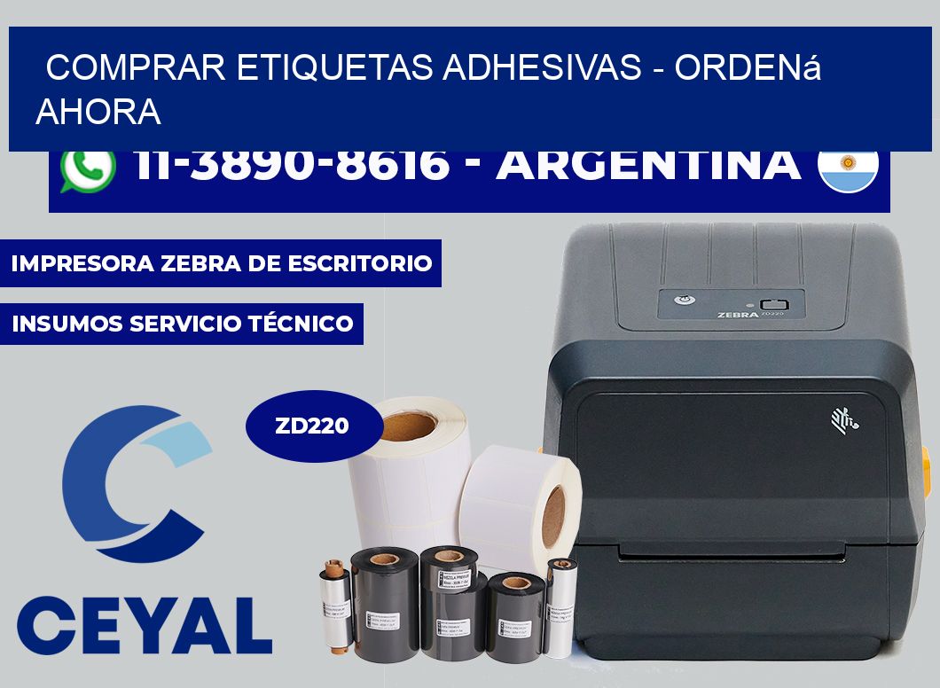 COMPRAR ETIQUETAS ADHESIVAS - Ordená ahora