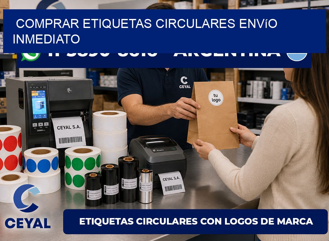 COMPRAR ETIQUETAS CIRCULARES Envío inmediato