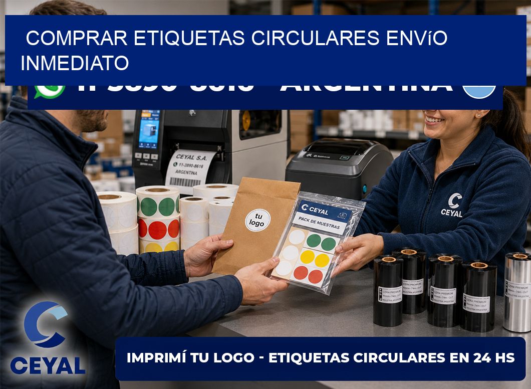 COMPRAR ETIQUETAS CIRCULARES Envío inmediato