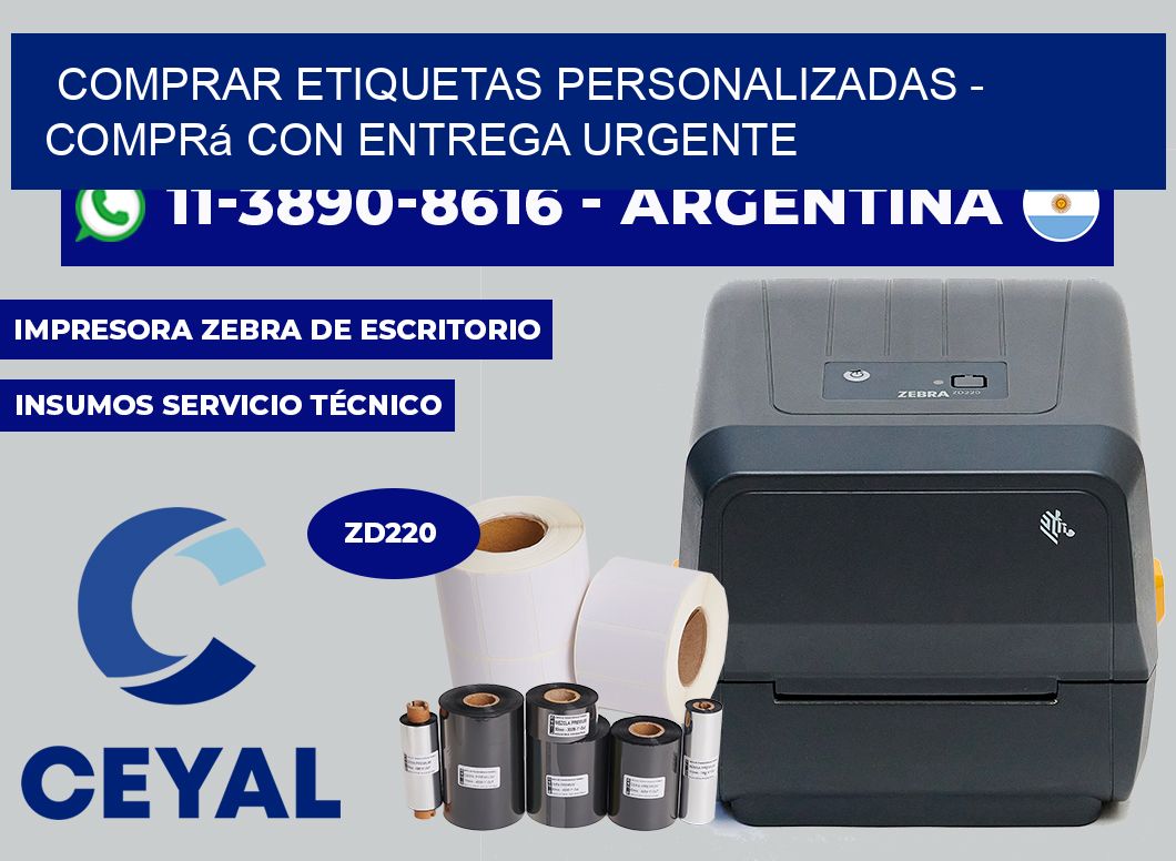COMPRAR ETIQUETAS PERSONALIZADAS - Comprá con entrega urgente