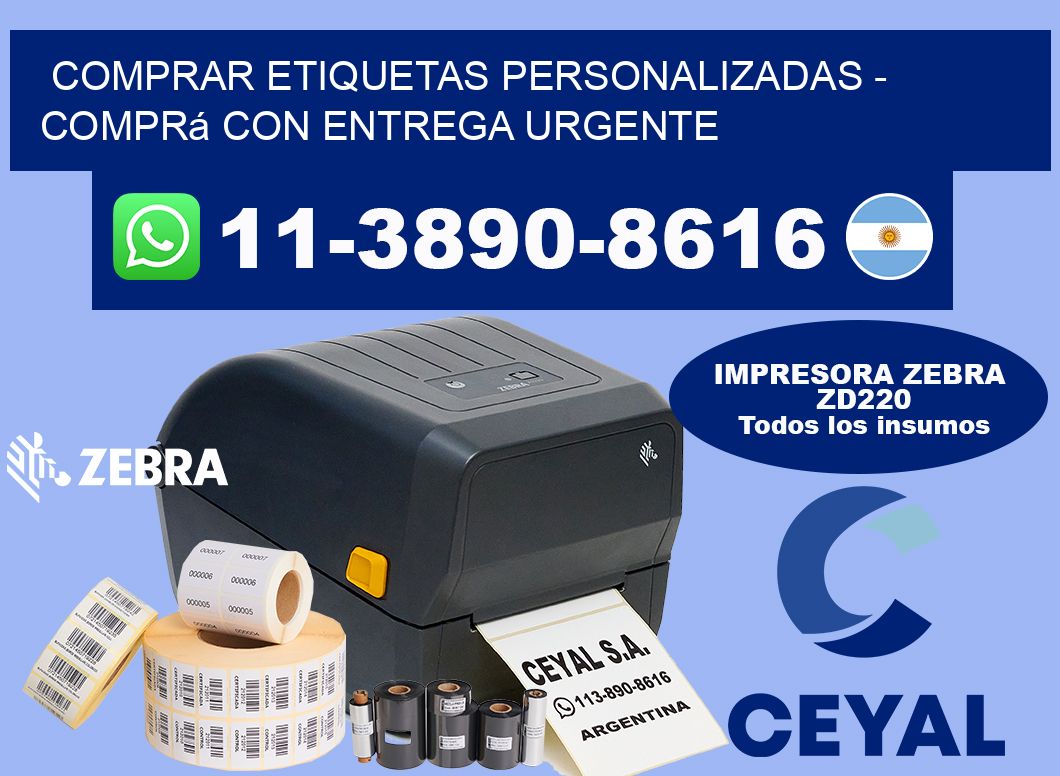 COMPRAR ETIQUETAS PERSONALIZADAS - Comprá con entrega urgente