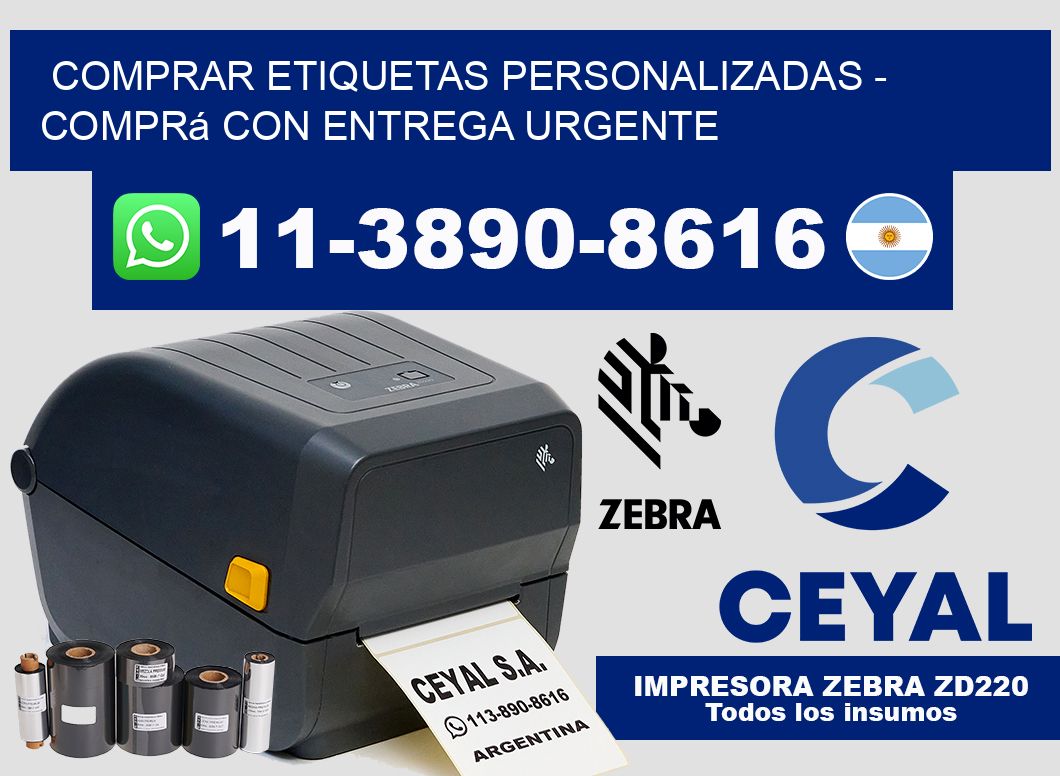 COMPRAR ETIQUETAS PERSONALIZADAS – Comprá con entrega urgente