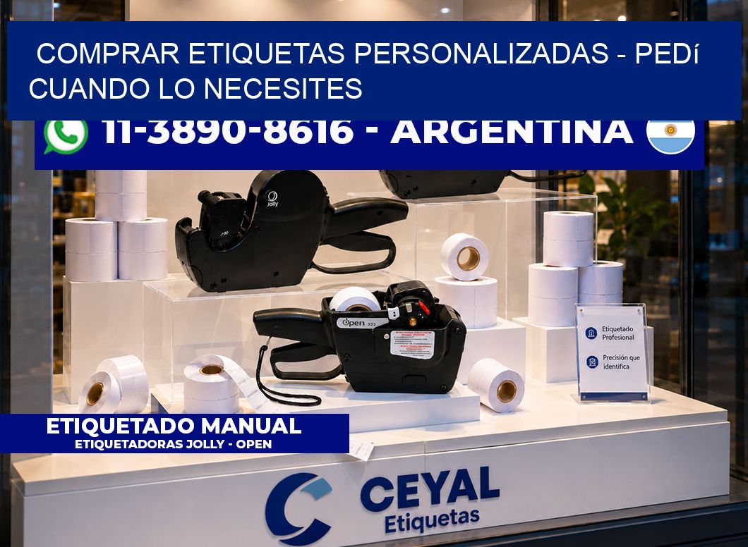 COMPRAR ETIQUETAS PERSONALIZADAS - Pedí cuando lo necesites