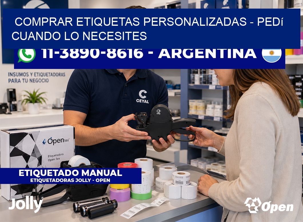 COMPRAR ETIQUETAS PERSONALIZADAS – Pedí cuando lo necesites