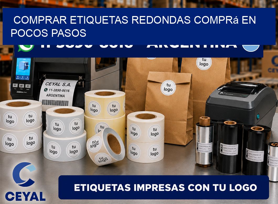 COMPRAR ETIQUETAS REDONDAS Comprá en pocos pasos