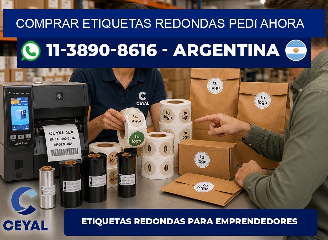 COMPRAR ETIQUETAS REDONDAS Pedí ahora