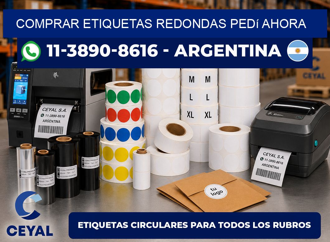 COMPRAR ETIQUETAS REDONDAS Pedí ahora