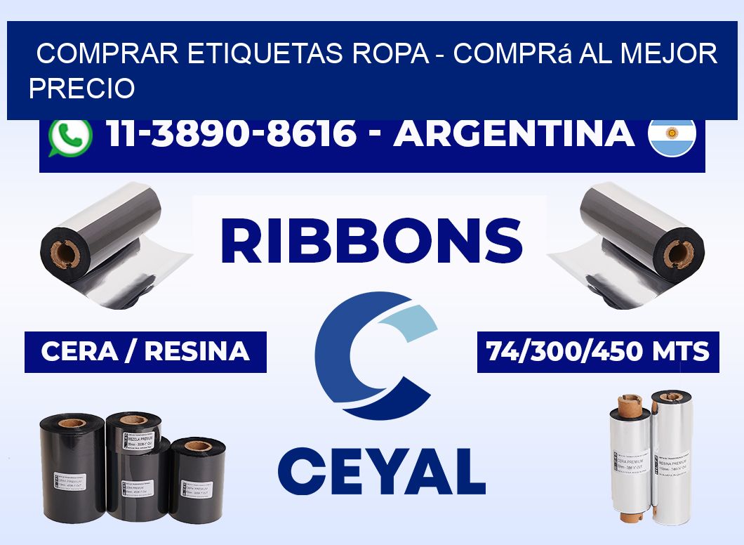 COMPRAR ETIQUETAS ROPA - Comprá al mejor precio