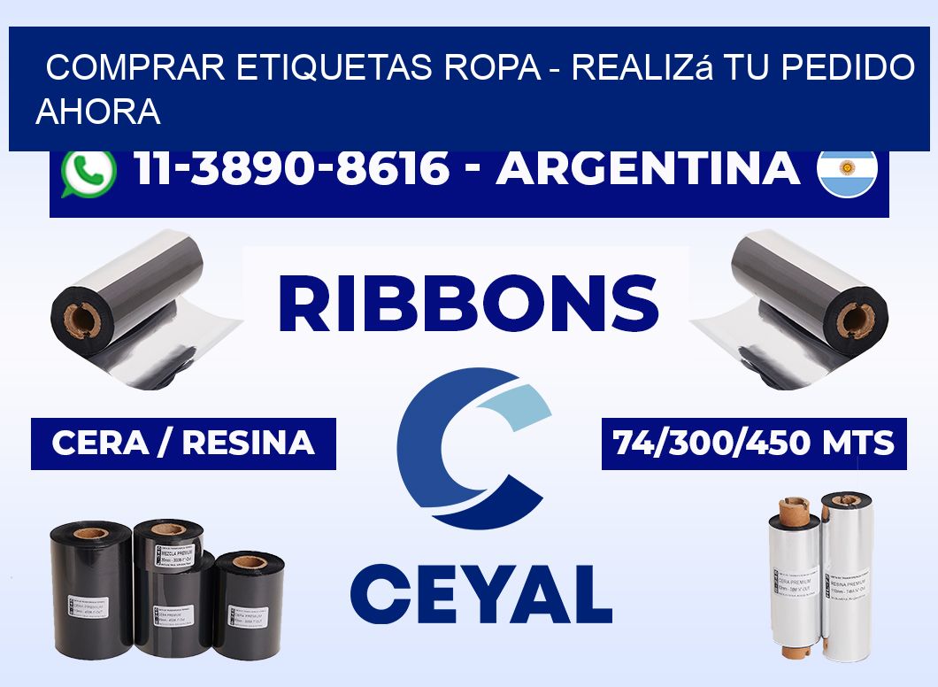COMPRAR ETIQUETAS ROPA - Realizá tu pedido ahora