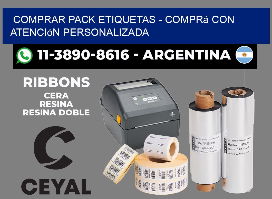COMPRAR PACK ETIQUETAS - Comprá con atención personalizada
