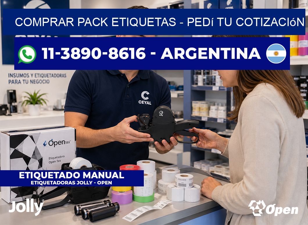 COMPRAR PACK ETIQUETAS - Pedí tu cotización