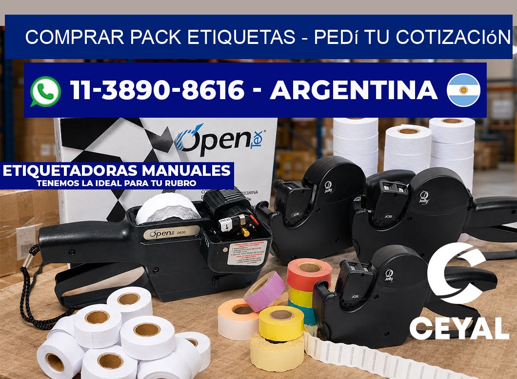 COMPRAR PACK ETIQUETAS - Pedí tu cotización