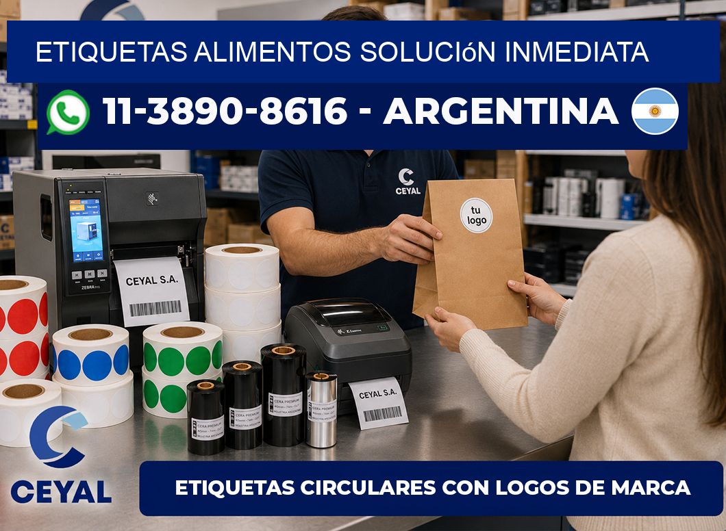ETIQUETAS ALIMENTOS Solución inmediata