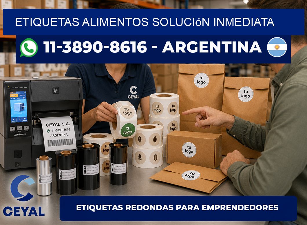 ETIQUETAS ALIMENTOS Solución inmediata
