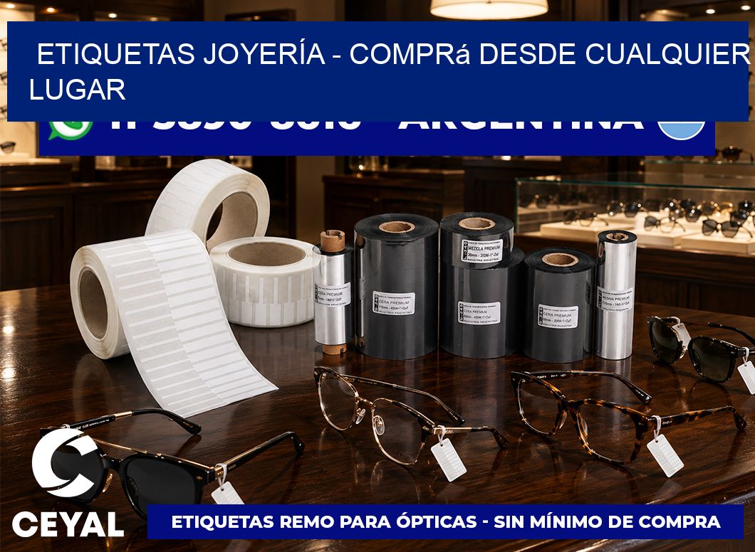 ETIQUETAS JOYERÍA - Comprá desde cualquier lugar