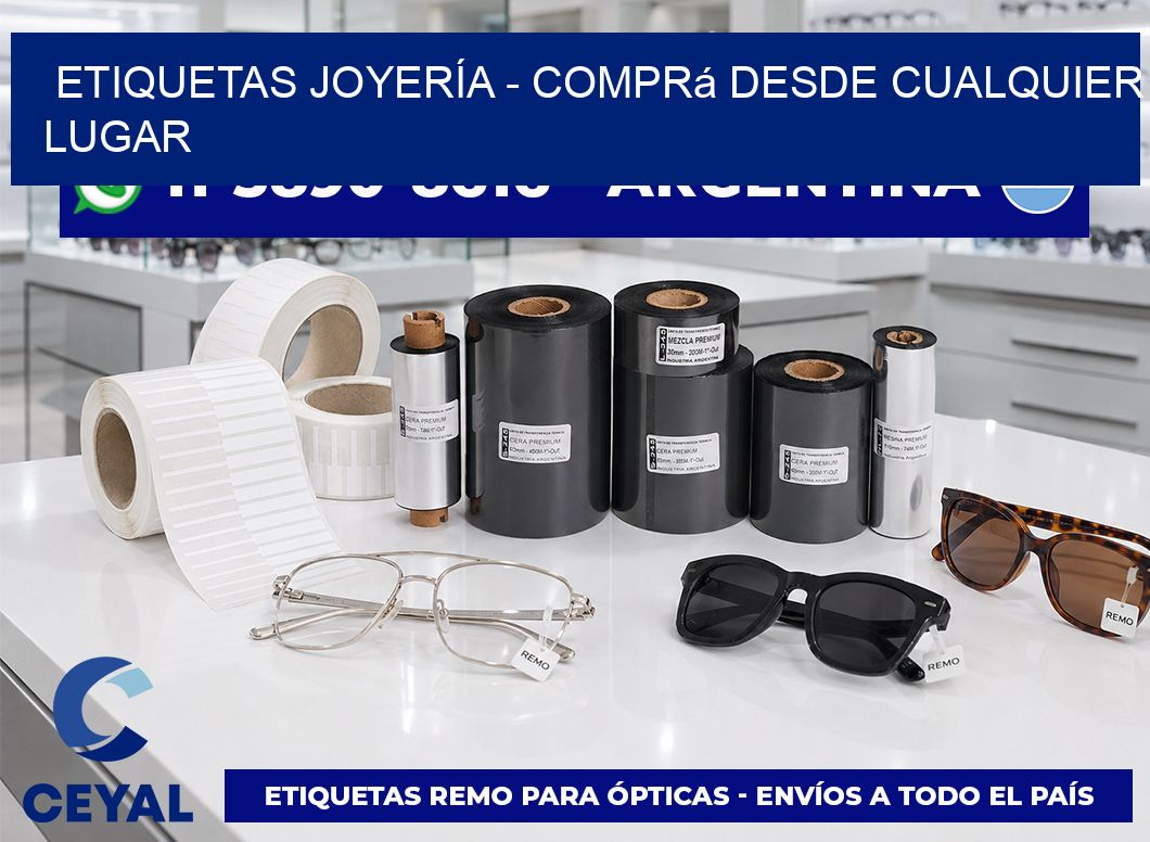 ETIQUETAS JOYERÍA - Comprá desde cualquier lugar