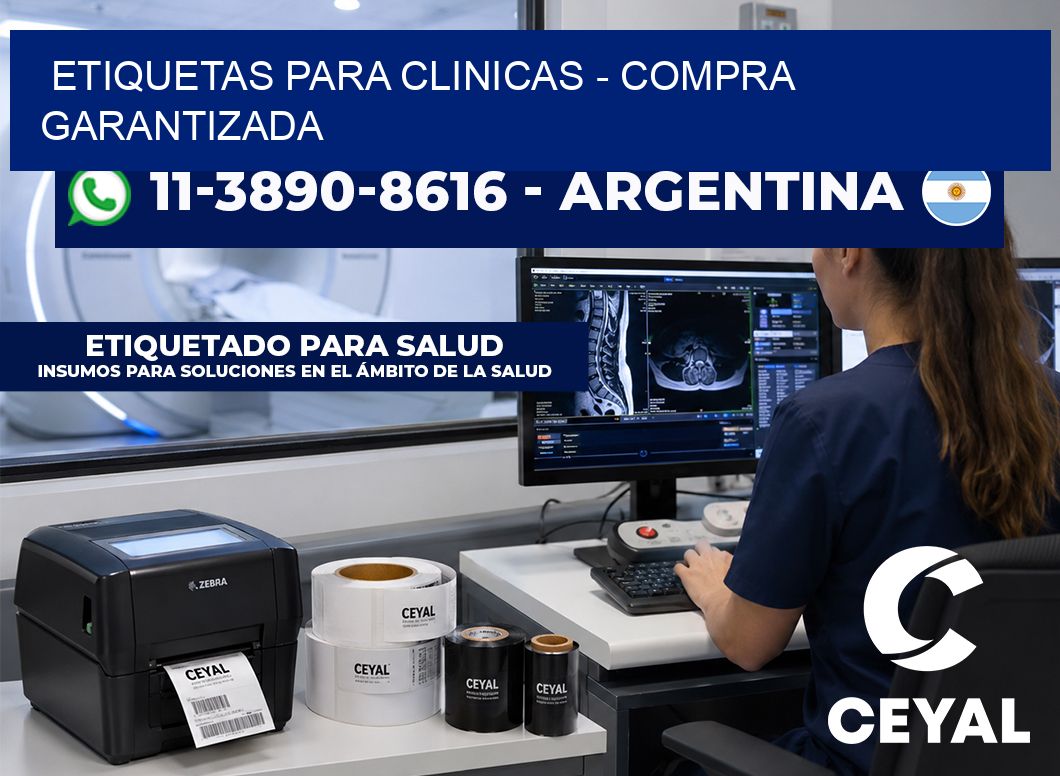 ETIQUETAS PARA CLINICAS - Compra garantizada