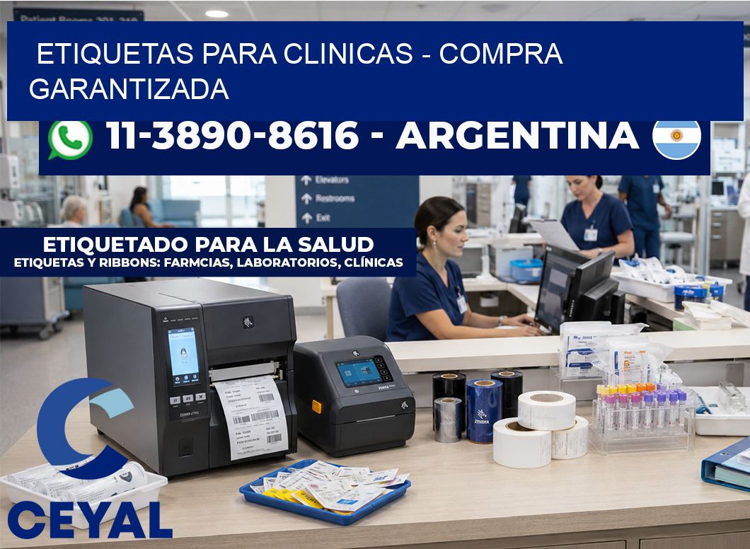 ETIQUETAS PARA CLINICAS – Compra garantizada
