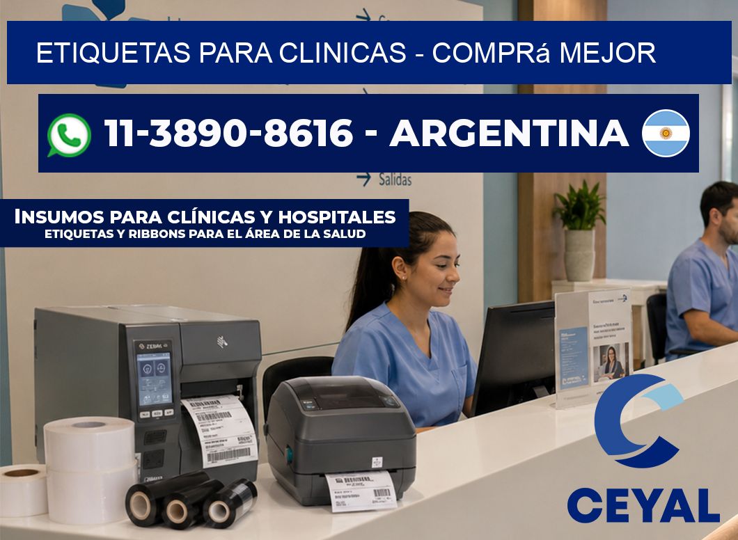 ETIQUETAS PARA CLINICAS - Comprá mejor