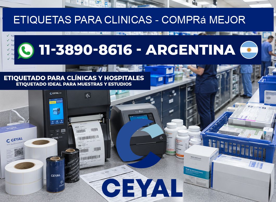 ETIQUETAS PARA CLINICAS - Comprá mejor