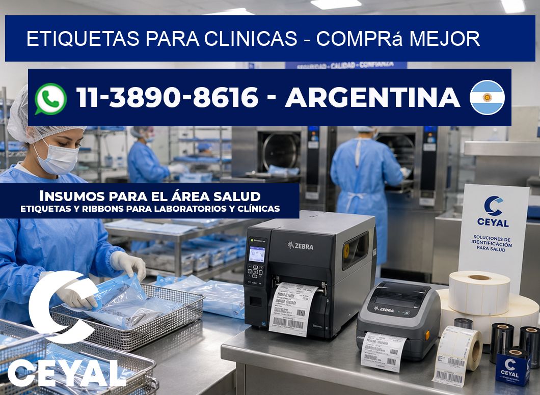 ETIQUETAS PARA CLINICAS – Comprá mejor