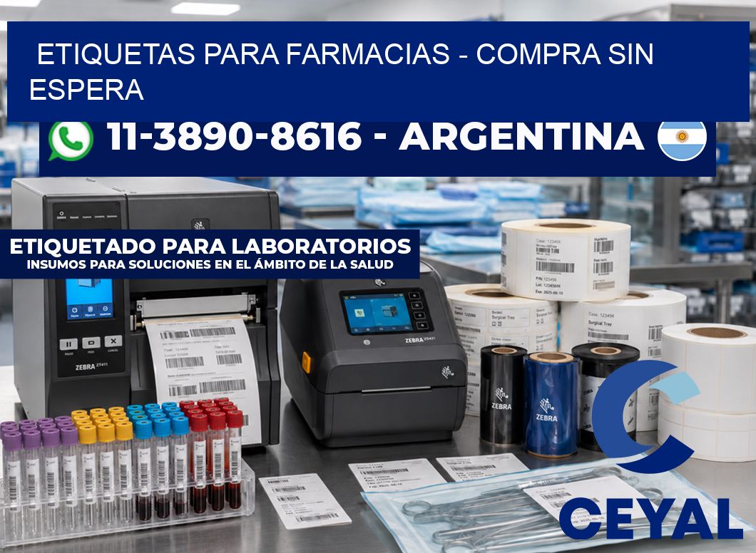 ETIQUETAS PARA FARMACIAS - Compra sin espera