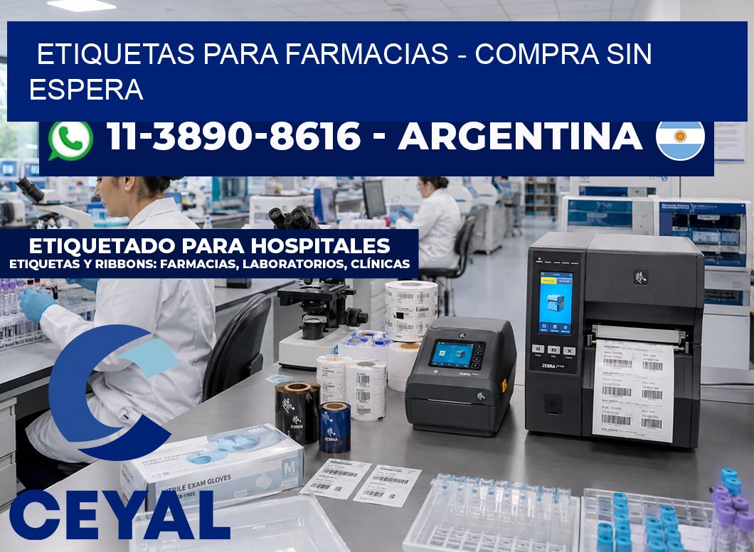 ETIQUETAS PARA FARMACIAS - Compra sin espera